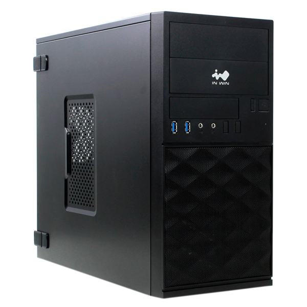Корпус InWin EFS052 Mini Tower, mATX, БП 600 Вт, 2×USB 3.0, чёрный