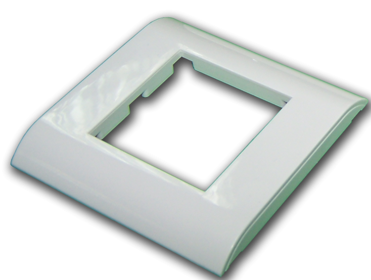 Рамка Lanmaster LAN-FR45x45-WH, 45×45, ПВХ, IP20, белая