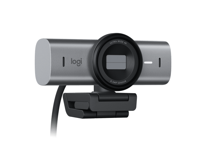 Веб-камера Logitech 960-001554, Brio MX, 4K, USB-C, HDR, светло-серая