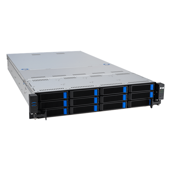Серверная платформа ASUS RS520A-E12-RS12U, 2U, Socket SP5, 24×DDR5, 12×NVMe