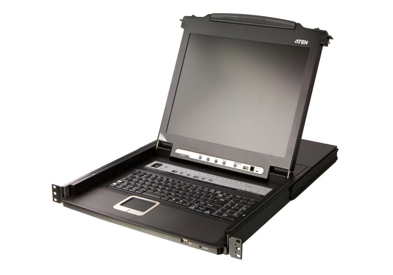 KVM-переключатель ATEN CL5716MW-ATA-RG, 16 портов, LCD 17.3", 1920x1080