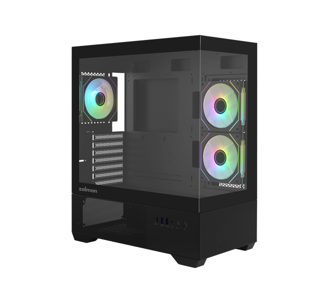 Корпус Zalman CHRONIX V2 Black, Midi-Tower ATX, стекло, без БП