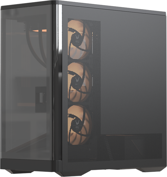 Корпус Formula V Line Crystal U9 PA Black, EATX/ATX, 4×120 мм ARGB, без БП