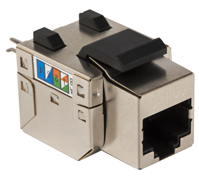 Модуль Keystone Lanmaster TWT-OK45STP/5E-WH, RJ45, Cat.5E, STP, белый